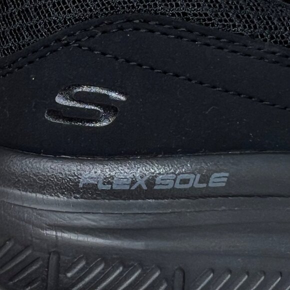 Skechers Mens 77048 McAllen Black Slip Resistant Mesh Work Shoes Liafers‎ Size 8 - Picture 10 of 16